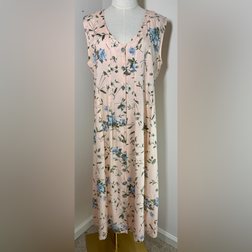Vintage CHANDLER HILL 90s Rom Com floral DRESS